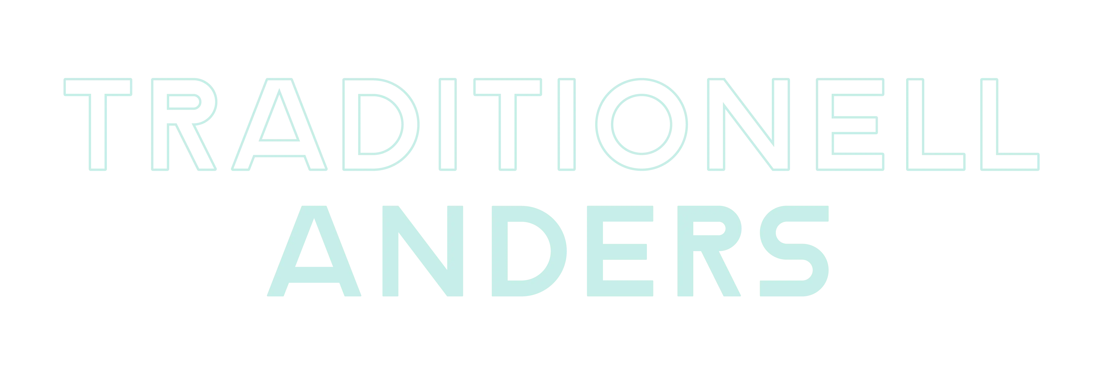 Traditionell anders